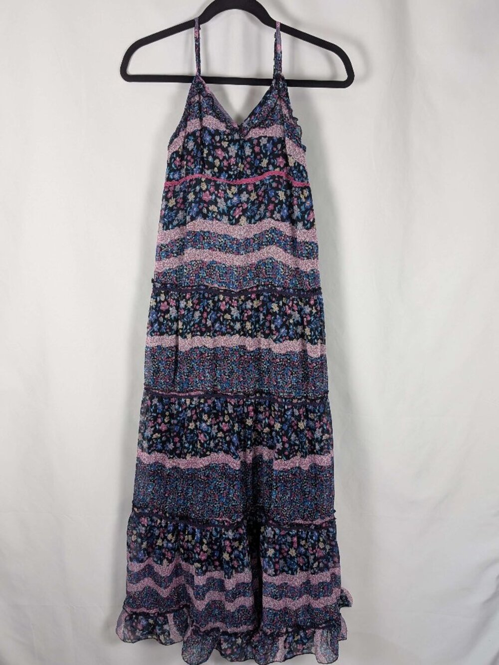 Patrons of Peace Floral Maxi Dress Size Medium, Flowy, Lined